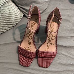 Sam Edelman Plaid Women's Heels Sz 10